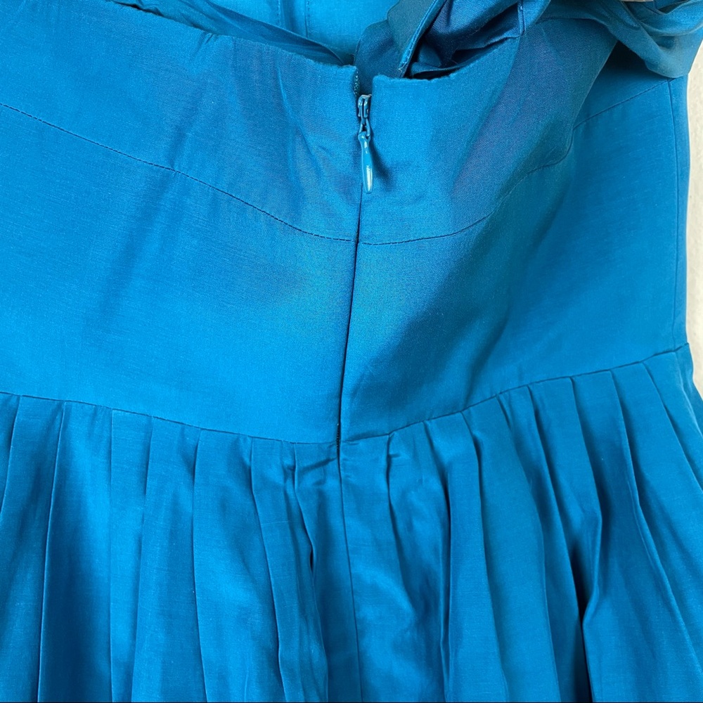 Anthro BHLDN blue batten bow dress 2 by Hitherto - Picture 7 of 12